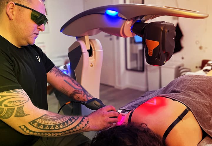 rygsmerte lindring Laserbehandling hos bc-sportsklinik i Slagelse